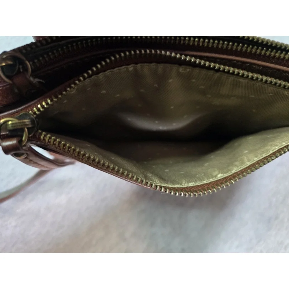 Lucky Brand Brown Leather Hobo Bag Shoulder Purse Vintage